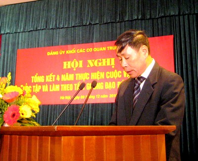 Đảng bộ Khối các cơ quan Trung ương học tập và làm theo gương Bác